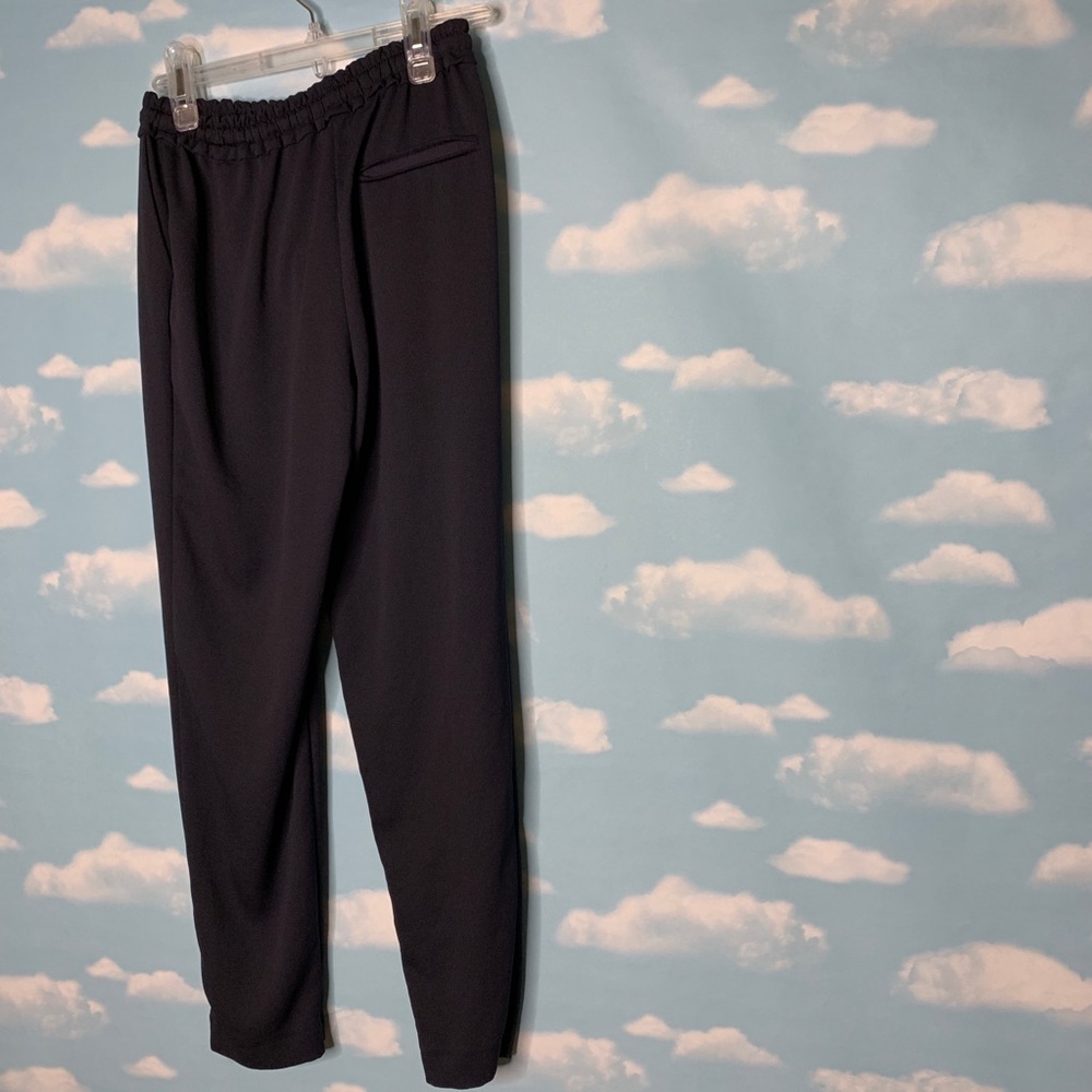 Zara Basic- Navy Blue Drawstring Pants Size Xsmall - image 5